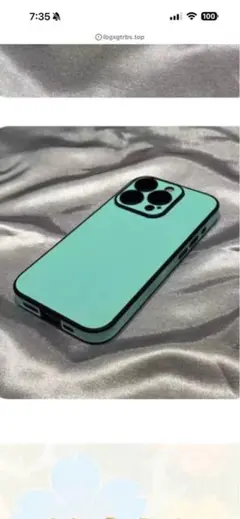 iPhone用ミントグリーンソフトケース
