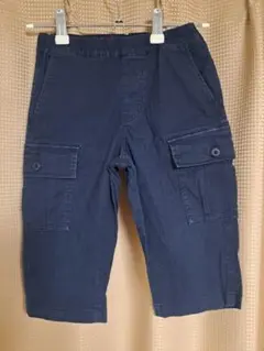 UNIQLO カーブロックドパンツ 120 ネイビー