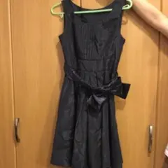 ボレロ　レースペチコート付きワンピース　結婚式　二次会　パーティーネイビー