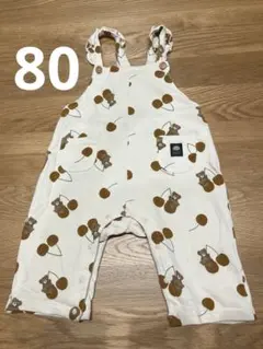 80 futafuta くま柄 ロンパース