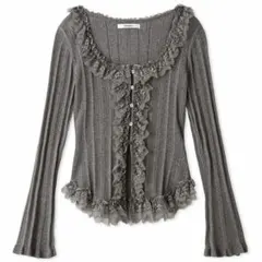 SNIDEL スナイデル Sustainableフリルニットプルオーバー 正規品