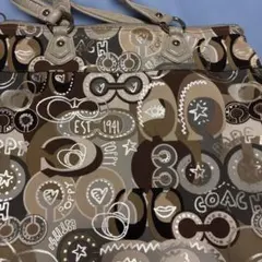 COACH ポピー トートバッグ シグネチャー