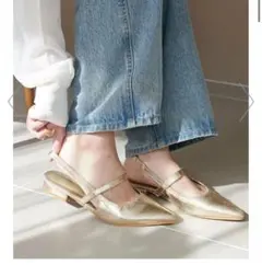 ポインテッドストラップシューズ