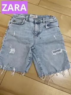 ZARA ダメージ加工 ハーフパンツ 130cm ジンズ半ズボン