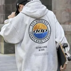 DDP/ディーディーピー 別注 サークルロゴ刺繍 裏起毛ヘビーウェイトパーカー