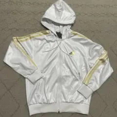 NOS adidas KARATE JAPAN ウインドブレーカー 白 金 M - メルカリ