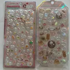 シマエナガ シール2点セット ❤︎ ジュエルプチドロップ・ボンボンドロップシール