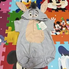 プーさん　イーヨー　なりきり　ロンパース　半袖　パイル　80cm cottoli