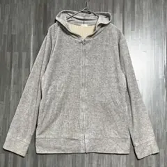 ママイクコ　フルジップパーカー　グレー　M〜L