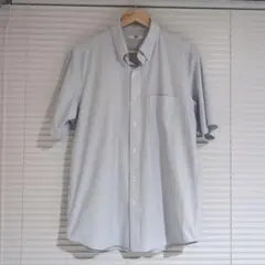 美品　UNIQLO ドライノンアイロンジャージーシャツ　半袖 XL Blue