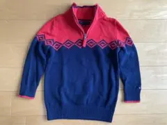 ニット　ハーフジップアップ　100 TOMMY HILFIGER