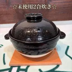 ☆未使用☆ 長谷園　かまどさん　2合炊き　伊賀焼　土鍋のサムネイル