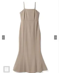 GRL マーメイドキャミワンピ　ベージュM