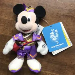 新品 タグ付き ディズニーランド ミッキー ぬいば ぬいぐるみ 夏祭り バッヂ