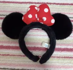ミニーマウス カチューシャ 赤い水玉