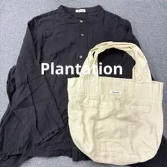P121◯ Plantation プランテーション コットンシャツ トートバック 
