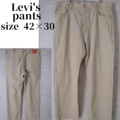 Levi's 505 チノパン　パンツ ベージュ 42×30レギュラーフィットのサムネイル