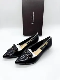 新品 マッキントッシュ ポインテッドトゥ パンプス ブラック 22.5cm