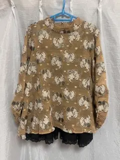 franche lippee リボン猫ブラウス【３Ｌ】のサムネイル
