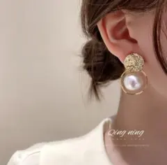 ピアス　パール　ゴールド　アクセサリー　韓国　可愛い　パールピアス　レディース