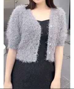 ラメシャギーニットカーディガン マーキュリーデュオ MERCURYDUO