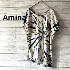 Amina タイダイ柄 半袖Tシャツ 刺繍入りのサムネイル