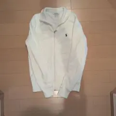Polo Ralph Lauren ホワイト ジップアップトレーナー