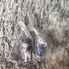 サンリオキャラクターズ ミニチュアチャーム ライブキャラクター キティ　クロミ