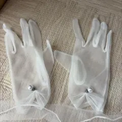 ウェディンググローブとベールセット