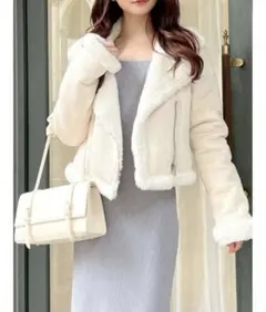 RESEXXY フェイクムートンブルゾン