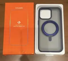 iPhone 15 Pro Max 用 ケース　ネイビー　Magsafe対応