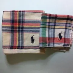 Ralph Lauren マルチカラーチェックハンカチ