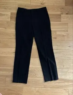 ［665］UNIQLO ヒートテック ストレッチ　黒パンツ　スラックス