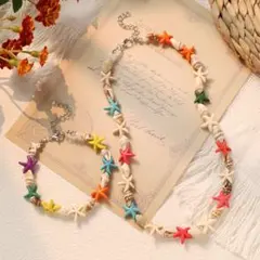 オリジナルデザイン 多色ビーズ ネックレス＆ブレスレット