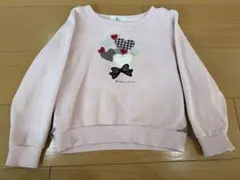 KUMIKYOKU ピンク トレーナー 110〜120cm