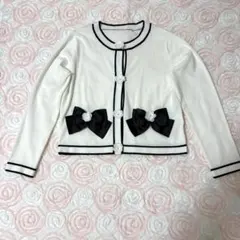 最終値下げ❣️TOCCO リボン カーディガン 美品のサムネイル