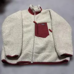 【美品】Patagonia フリース 赤/クリーム