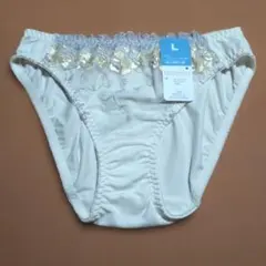 エレーヌ　KEEP-BODY ホワイト　花柄刺繍 Lサイズ ショーツ