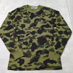 A BATHING APE 迷彩柄 長袖Tシャツ Sサイズのサムネイル