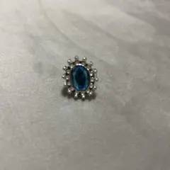 指輪 子供 ブルー おもちゃ指輪 プラスチック指輪 水色 未使用に近い