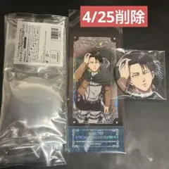 カラオケの鉄人　進撃の巨人　リヴァイ　缶バッジ