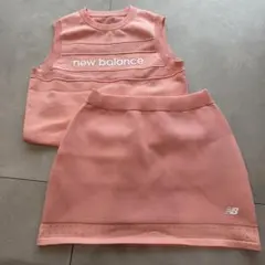 new balance ゴルフ　ピンク スカートセットアップ