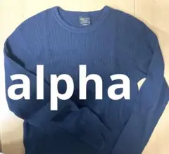 alpha クルーネックTシャツ長袖メンズMサイズ