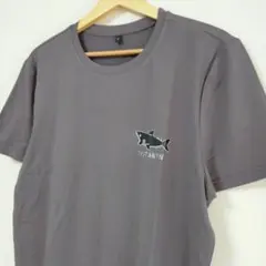 Ｔシャツ カジュアルシャツ 半袖 メンズ ダークグレー L サメ 鮫 #6
