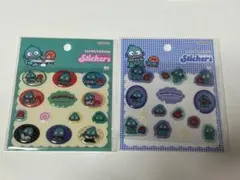 HANGYODON 　ぷっくりシール　チェック・ポップ 2点セット