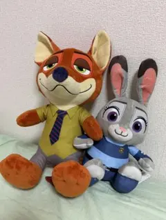 ズートピア2 FukuFuku V-BIGぬいぐるみ ニック ジュディセット - メルカリ