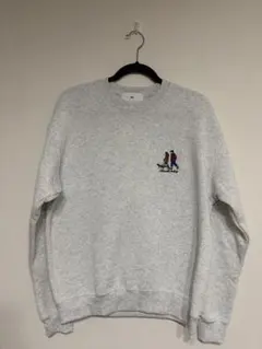 ills スウェット グレー 刺繍デザイン