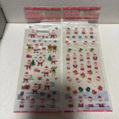 クリスタルステッカー　クリスマス【新品】2枚