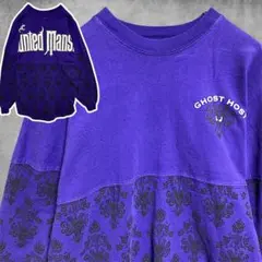 CAKB ディズニー Tシャツ 長袖 ロンT 海外 ホーンテッドマンション 紫