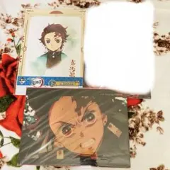 レア　鬼滅の刃　クリアファイル　ミニ　ポスター　下敷き　竈門炭治郎　煉獄杏寿郎